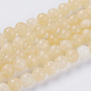 Natural Topaz Jade Beads Strands G-G515-6mm-03B-1