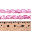 Anti-Tarnish Electroplate Glass Beads Strands GLAA-T025-13A-06-4