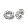Brass Clear Cubic Zirconia Linking Rings KK-U045-10P-2