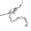 Crucifixion Cross Brass Micro Pave Cubic Zirconia Pendant Necklaces LS-NJEW-S385-02P-4