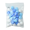 30Pcs 3 Colors Silicone Beads Round Rubber Bead 15MM Loose Spacer Beads for DIY Supplies Jewelry Keychain Making SIL-FS0001-01D-8