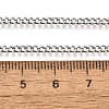 Non-Tarnish 304 Stainless Steel Curb Chain Necklaces NJEW-L162-01B-P-4