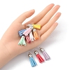 10Pcs 10 Style Faux Suede Tassel Pendant Decorations FIND-YW0001-96-5
