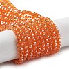 Electroplate Transparent Glass Beads Strands EGLA-A035-T3mm-A05-1