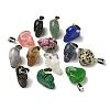 Natural & Synthetic Mixed Gemstone Pendants G-Z067-02P-01-2