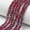 Electroplate Glass Beads Strands EGLA-A034-T6mm-I13-1