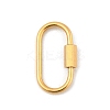 Ion Plating(IP) 304 Stainless Steel Screw Carabiner Lock Charms STAS-H107-04D-G-1
