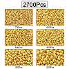2700Pcs 6 Styles CCB Plastic Beads KY-CJ0001-57-8