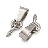 Tarnish Resistant 304 Stainless Steel Screw Eye Pin Peg Bails STAS-R233-01A-P-2
