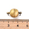 Brass Magnetic Clasps with Loops KK-E268-10mm-M-NR-2