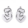 Mother's Day 201 Stainless Steel Pendants STAS-S081-036-2