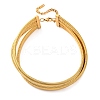 304 Stainless Steel 3-Strand Chain Necklaces NJEW-Q025-01G-2