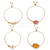 4Pcs 2 Styles 304 Stainless Steel Macrame Pouch Bracelet Making for Stone Holder BJEW-UN00014-1