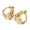 304 Stainless Steel ABS Imitation Pearl Nuggets Stud Earrings EJEW-K268-60G-4