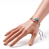 Crystal Sunflower Handmade Millefiori Glass Beads Bracelets for Girl Women BJEW-JB06750-3