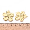 304 Stainless Steel Flower Pendants X-STAS-T067-30G-3