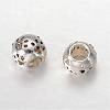 Rondelle Tibetan Style Alloy European Large Hole Beads MPDL-F017-11-2