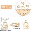 Brass Rhinestone Pendants FIND-WH0144-27KCG-2