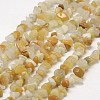 Natural Topaz Jade Beads Strands G-F328-16-1