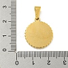 Ion Plating(IP) 304 Stainless Steel Enamel Pendants STAS-R231-19A-G-3
