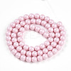 Baking Paint Pearlized Glass Pearl Bead Strands HY-N002-6mm-B04-3