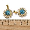 Synthetic Turquoise Pendants STAS-U024-16G-03-3