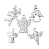 5Pcs 304 Stainless Steel Pendants STAS-P432-08P-1