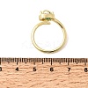 Brass Micro Pave Cubic Zirconia Cuff Open Rings for Women RJEW-L343-01G-03-5