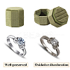 Velvet Cover Plastic Couple Ring Box VBOX-WH20003-001B-5