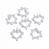 Brass Micro Pave Cubic Zirconia Pendants KK-I673-14P-1