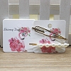 Square Paper Hair Clip Display Cards DIY-B061-01B-04-1