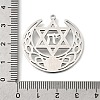 Synthetic Turquoise Star of David and Chai Symbol Pendants LS-STAS-S178-08P-3