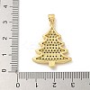 Brass Micro Pave Cubic Zirconia Pendants KK-U044-02G-02-3