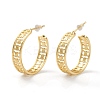 Brass Half Hoop Earrings EJEW-A056-24G-1