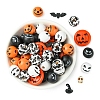DIY Halloween Synthetic Turquoise & Round Wood Beads Jewelry Findings Kits DIY-FS0006-35-2