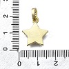 Brass Micro Pave Clear Cubic Zirconia Pendants KK-V010-29G-3