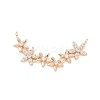 Brass Pave Clear Cubic Zirconia Connector Charms LS-ZIRC-K088-15KCG-1