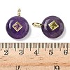 Natural Amethyst Pendants G-I391-01G-12-3
