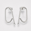 Left and Right Non-Tarnish 304 Stainless Steel Stud Earring Findings LS-X-STAS-S079-142A-1