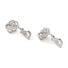 Alloy Clip-on Earring Findings FIND-L015-005P-2