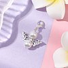 Angel Glass Pearl Pendant Decorations HJEW-JM02365-2
