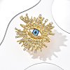 Alloy Rhinestone Open Cuff Rings RJEW-A057-03G-5