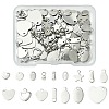 160Pcs 16 Styles 304 Stainless Steel Chain Tabs FIND-CJ0004-88-1