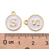 Golden Plated Alloy Charms X-ENAM-S118-01S-3