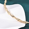 6.5mm Twist Iron Chain Necklaces NJEW-G163-01KCG-3