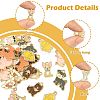 24Pcs 8 Styles Zinc Alloy Enamel Pendants ENAM-FS0004-05-2