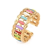 304 Stainless Steel Cuff Open Rings for Women LS-RJEW-I113-02G-03-4