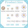 80Pcs 4 Styles Flower Polyester Embroidery Cloth Iron On/Sew On Patches DIY-FG0008-09-2