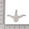 Non-Tarnish 201 Stainless Steel Pendants STAS-A094-05C-P-3