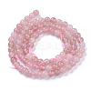 Natural Strawberry Quartz Beads Strands G-P433-29-1